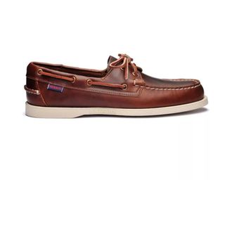 Sebago Platte Schoenen - Heren - Bootschoenen - Bruin - 40 EU - Leer - Schoenen