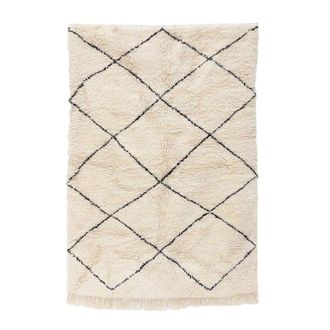 AFK Living Alfombra bereber marroqu&iacute; de pura lana 143 x 200 cm