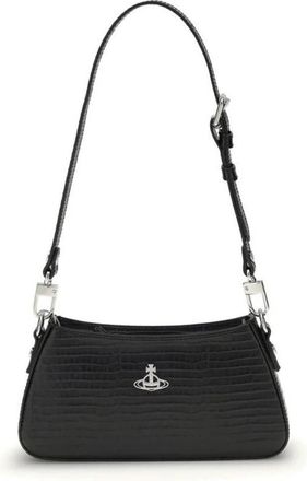 Vivienne Westwood Tasha leren schoudertas - Dames - Schoudertassen - Zwart - ONE Size - Leer - Tassen