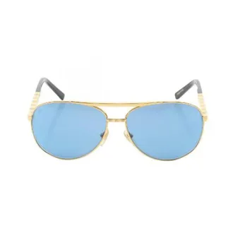 Louis Vuitton Pre-owned Accessories, male, Blue, Size: ONE SIZE Pre-owned Metal sunglasses