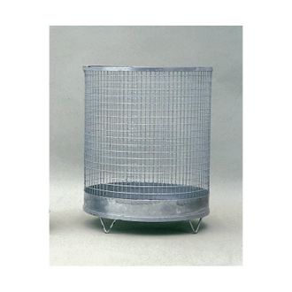 OEM Cesto De Basura H600xd400mm 75l De Malla De Alambre Galvanizado Con 4 Pies