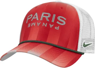 Nike Mens PSG Rise Rope Trucker Hat in Red | C16988C089PSGF-AOP