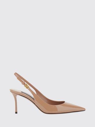 Dolce & Gabbana Patent Leather Slingback Pumps with DG Logo