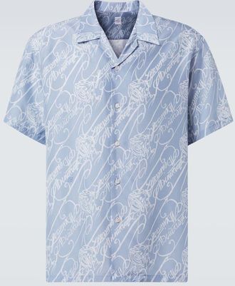 Berluti Scritto silk bowling shirt