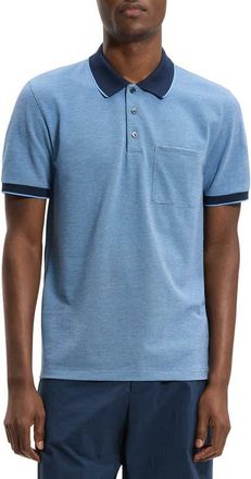 Theory Birds Eye Polo in Crisp Blue Multi - 2Rp at Nordstrom, Size Xx-Large