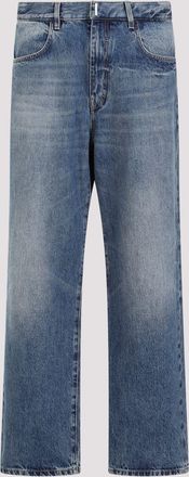 Givenchy Mens Straight Leg Jeans - Blue Cotton - Size 31 (Waist)