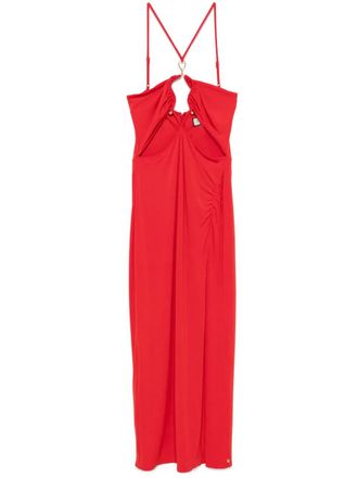 Nissa Midi-jurk met hardware-detail - Rood