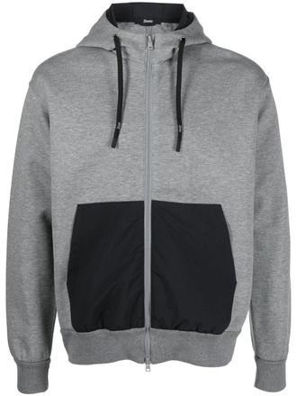 Herno Hoodie met gelaagd-effect - Grijs
