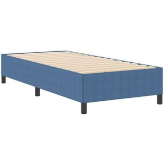 vidaXL Estructura De Cama Azul 100 X 200 Cm Telas De Pana Vidaxl
