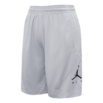 Nike Jordan Air Jordan Rise Striped Triangle Logo Printing Quick-dry Knit Basketball Short Pant Male Grey BV5265-012