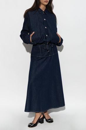Sams&oslash;e & Sams&oslash;e Skirt Satilly, Womens, Navy Blue