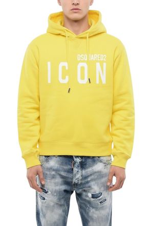 Dsquared2 Yellow Graphic Logo Hoodie