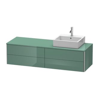 Duravit Mueble De Pared Duravit Xsquare 160,0 X 54,8 Cm, 4 Cajones, Color (frente/cuerpo): Jade Laca Alto Brillo - Xs4914r0303