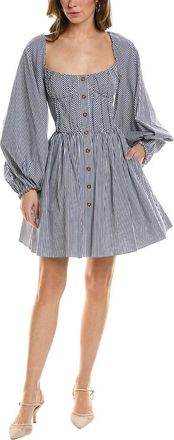 Carolina Herrera Balloon Sleeve Mini Dress