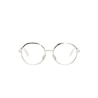 Celine Glasses, unisex, Gray, Size: 52 MM Metal Triomphe Frame