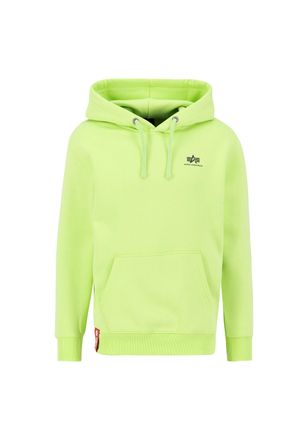 Alpha Industries Hoodie ALPHA INDUSTRIES Basic Hoodie SL, Herren, Gr. S, gr&uuml;n (hornet gr&uuml;n), Obermaterial: 80% Baumwolle, 20% Polyester, regular fit, Sweatshirts Hoodi