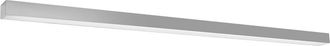 Thoro L&aacute;mpara de techo gris aluminio 3000k alt. 6 cm