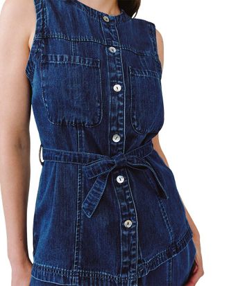 Bella Dahl Seamed Belted Vest