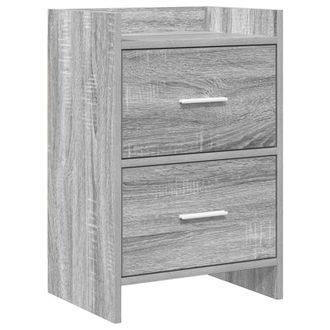 vidaXL Mesas De Noche Sonoma Gris 40 X 30 X 60 Cm Madera De Ingenier&iacute;a Vidaxl
