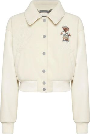 Philipp Plein Bomber con decorazione - Toni neutri
