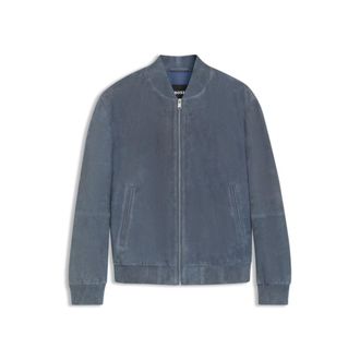 BOSS Regular-fit jacket in suede