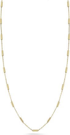 Ember Fine Jewelry 14K Gold Cylinder Station Necklace