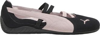 Puma Womens Speedcat Ballet Suede Ballet Slip On Flats Casual - Black, Black-mauve Mist, 6 UK