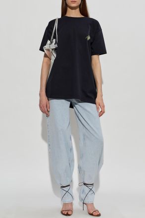 The Attico T-shirt From The Il Primo Bagno Collection, Womens, Black