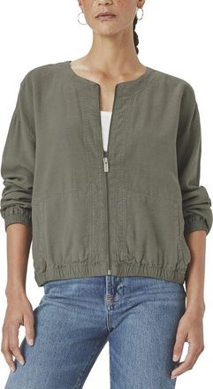 Splendid Clea Linen-Blend Bomber Jacket