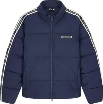 Emporio Armani Piumino Train Logo Series - - Jackets - Uomo - Blu - M