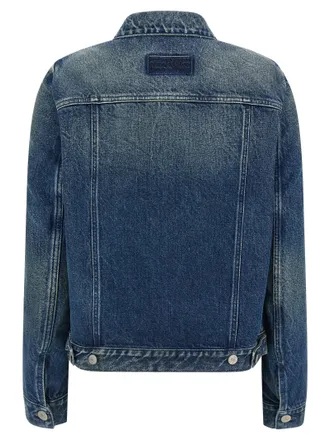 Maison Margiela Stone-Washed Cotton Denim Denim Jacket - Blue