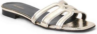 Bruno Magli Flore Slide Sandal in Platino/Silver at Nordstrom, Size 10.5