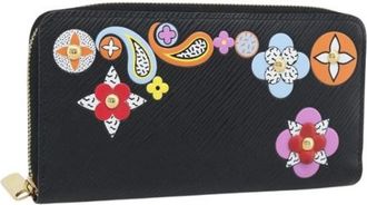 Louis Vuitton Pre-owned Long Wallet - Dames - Vintage Accessoires - Zwart - ONE Size - Leer - Vintage