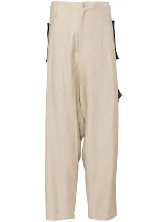 Yohji Yamamoto Straight broek - Beige