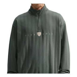Nike Fairway Fresh Therma-FIT Oversized 1 2-Zip Golf T-Shirt Camo Green Limestone II0770-303