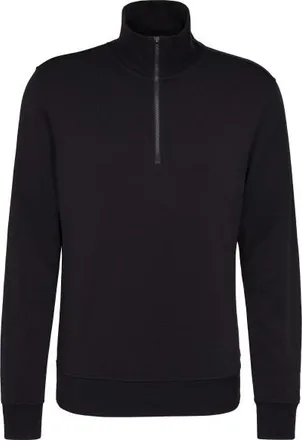 Stoic WarmMerinoTerry AlavaaraSt. Half Zip Merinopullover f&uuml;r Herren | schwarz
