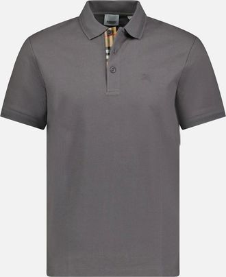 Burberry Mens Burberry Eddie Polo-Shirt Grey - Size: 38