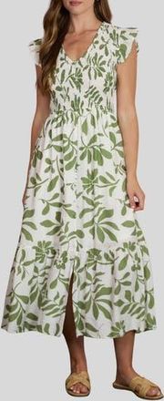 Blu Pepper Floral Midi Dress in Kiwi at Nordstrom Rack, Size Medium