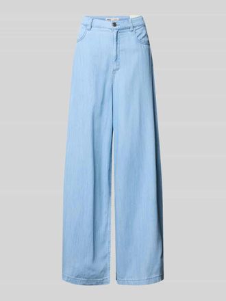 Mango Wide Fit Jeans aus Lyocell-Mix Modell Eva in Jeansblau, Gr&ouml;&szlig;e 34