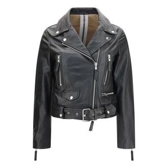S.W.O.R.D 6.6.44 6644 Giacca in Pelle - - Jackets - Donna - Nero - L