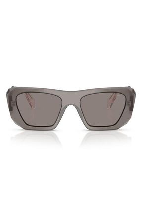 Prada 53mm Square Sunglasses in Grey/dark Grey at Nordstrom