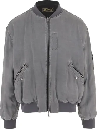 Wooyoungmi Reversible Cupro And Nylon Jacket With Quilted Texture