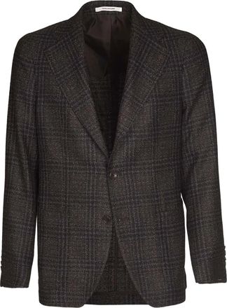 Tagliatore Blazer monopetto a quadri - Marrone