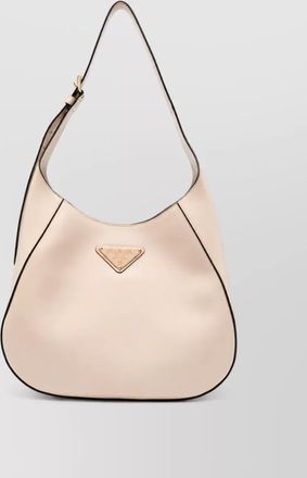 Prada triangle leather shoulder bag