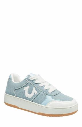 True Religion Kim Logo Sneaker in Denim at Nordstrom, Size 8