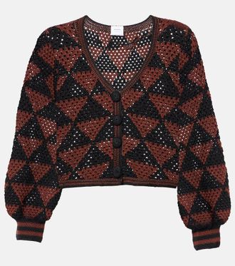 Anna Kosturova Malia crochet cotton cardigan