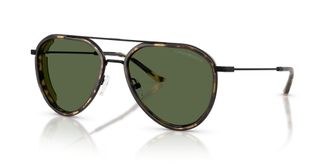 Emporio Armani Dark Green Pilot Mens Sunglasses EA2163 300171 56