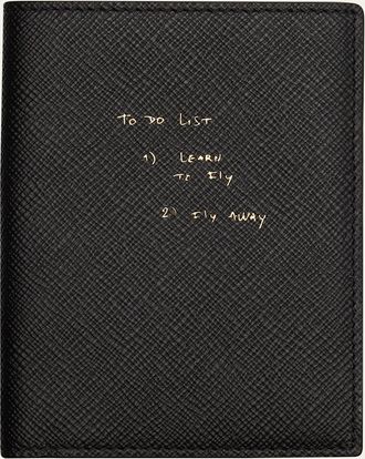 Smythson x Thomas Lelu To Do List Panama Leather Passport Cover