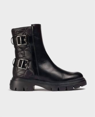 Wonders Womens Bones 01 Ankle Boots In Black