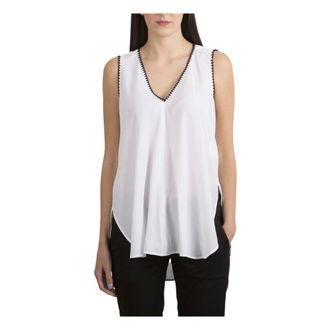 Dondup Sleeveless Tops, female, White, 2XS, Sleeveless Top